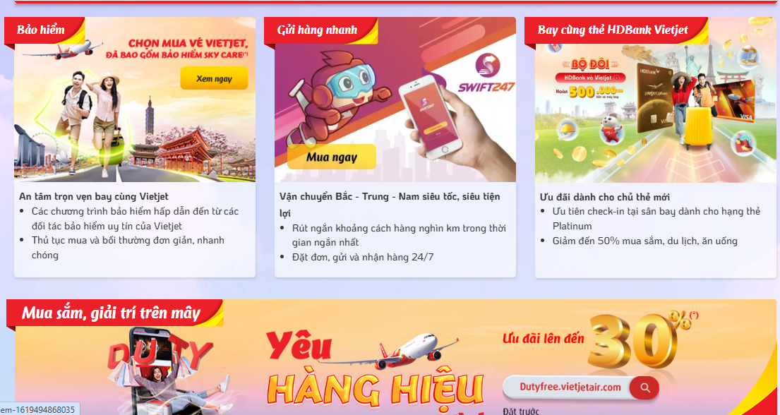 Website phòng vé PV Hoang Duy
