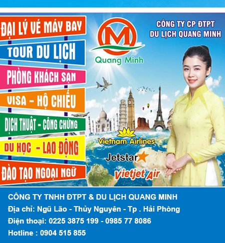 Website phòng vé Phòng Vé Quang Minh