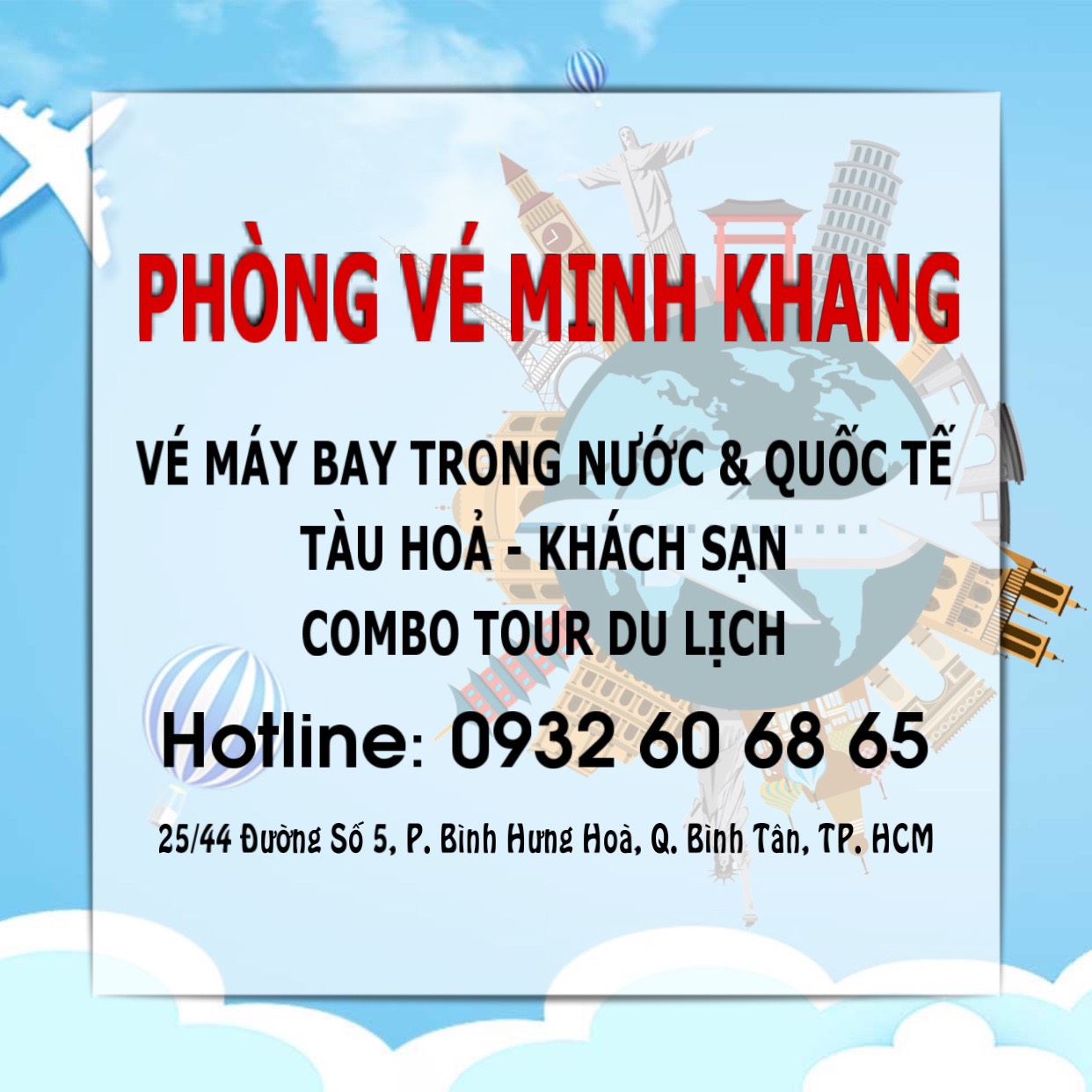 Website phòng vé Phòng Vé Minh Khang